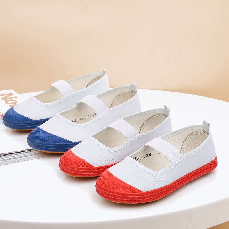 儿童小白鞋校园舞蹈鞋体操鞋防滑软底室内鞋男童女童运动鞋帆布鞋,童鞋/婴儿鞋/亲子鞋,帆布鞋,淘宝优惠券,粉丝福利购,淘宝优惠卷