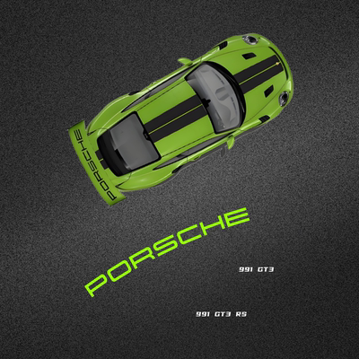 保时捷991GT3RS尾翼贴纸拉花