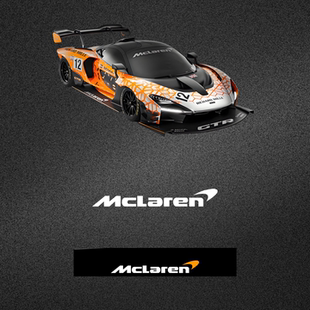 车永佳 mclaren塞纳GTR改装车贴迈凯伦前挡玻璃遮阳压头贴纸
