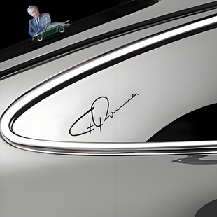 车永佳 饰拉花 费迪南德保时捷签名贴纸费里911车身三角窗油箱盖装