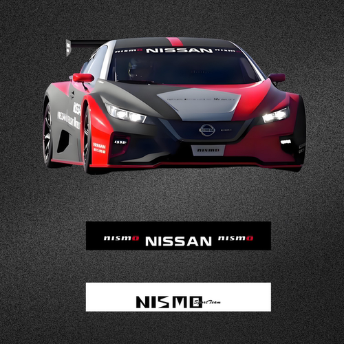 尼桑nismo复古前挡玻璃遮阳贴纸