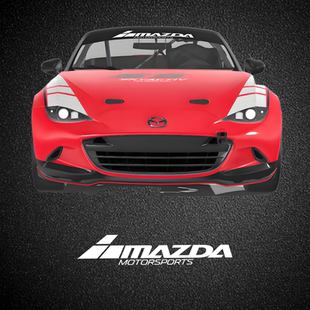 车永佳 马自达改装拉花MX5速度前挡玻璃遮阳压头贴纸