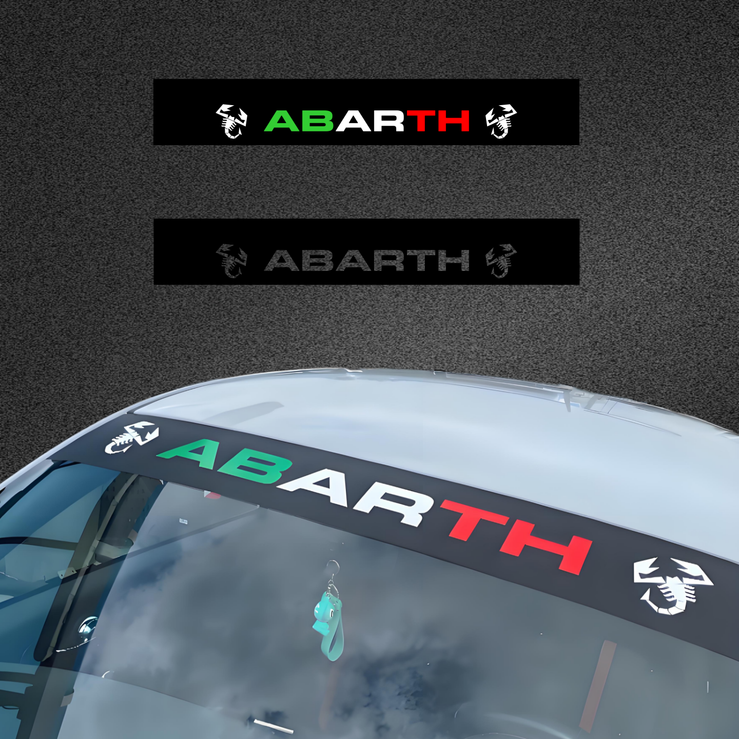 菲亚特阿巴斯ABARTH前挡玻璃贴纸