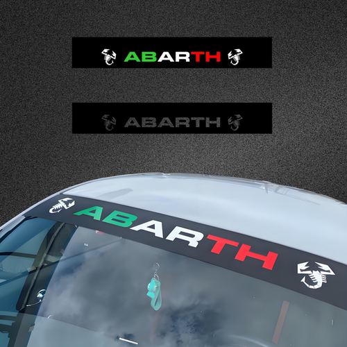 菲亚特阿巴斯ABARTH前挡玻璃贴纸