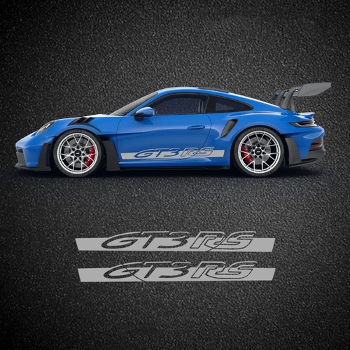 保时捷911GT3RS车身侧裙PET拉花