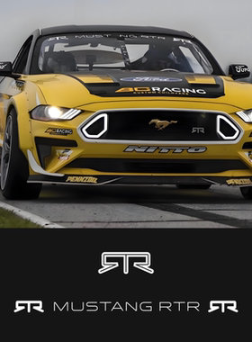 车永佳 适用于福特RTR性能改装车贴野马前挡玻璃贴纸反光膜拉花