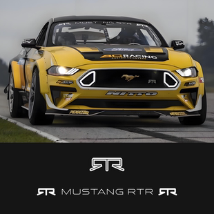 车永佳 车贴野马前挡玻璃贴纸反光膜拉花 适用于福特RTR性能改装