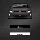 车永佳 大众高尔夫racing改装 贴纸尚酷高品质前挡玻璃压头贴纸