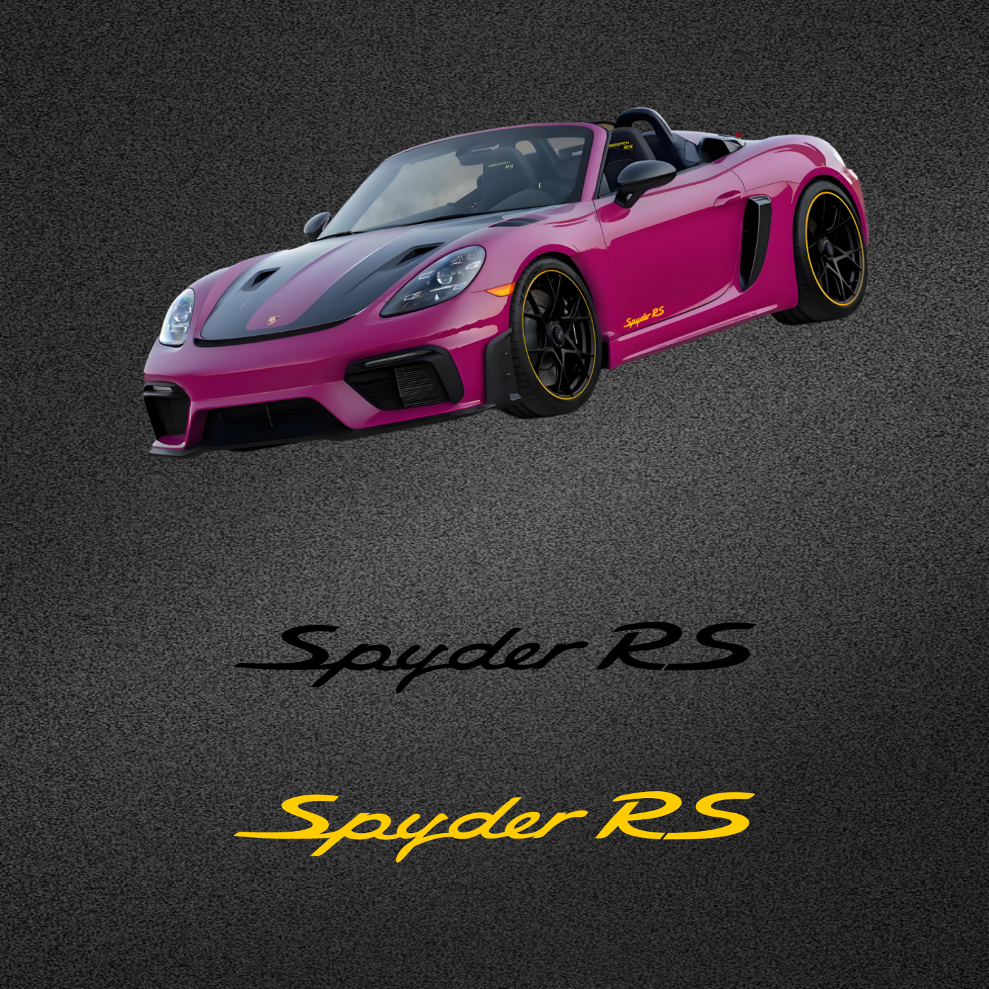 车永佳  spyder rs尾箱改色膜拉花718车门PET改色膜装饰贴纸