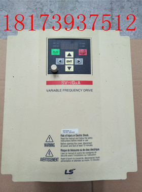 LG/LS变频器SV075IGXA-4  7.5KW 380V测试包好 实拍 现货