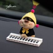 蜜蜂狗女生临时号码 牌高级感创意可爱diy停车牌挪车电话新车礼物