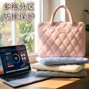 笔记本电脑包手提颜值保护套充电器鼠标键盘适用苹果macbook13联想air16英寸华为matebook14戴尔15小米15.6寸