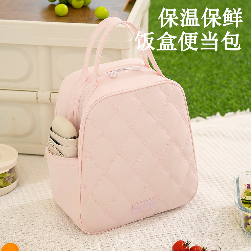 手提保温袋饭盒袋上班带饭便当包大容量学生保冷冰包加厚野餐饭兜