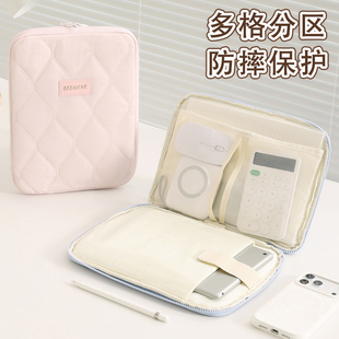 平板收纳包苹果ipad保护内胆包防摔多格收纳笔记本电脑包多用适用苹果air11寸华为matepad10.9寸12.9寸mini6