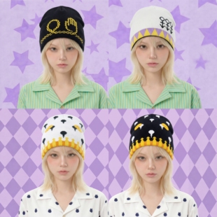 JOJO的奇妙冒险男女同款冷帽子针织帽乔尼承太郎布加拉他周边