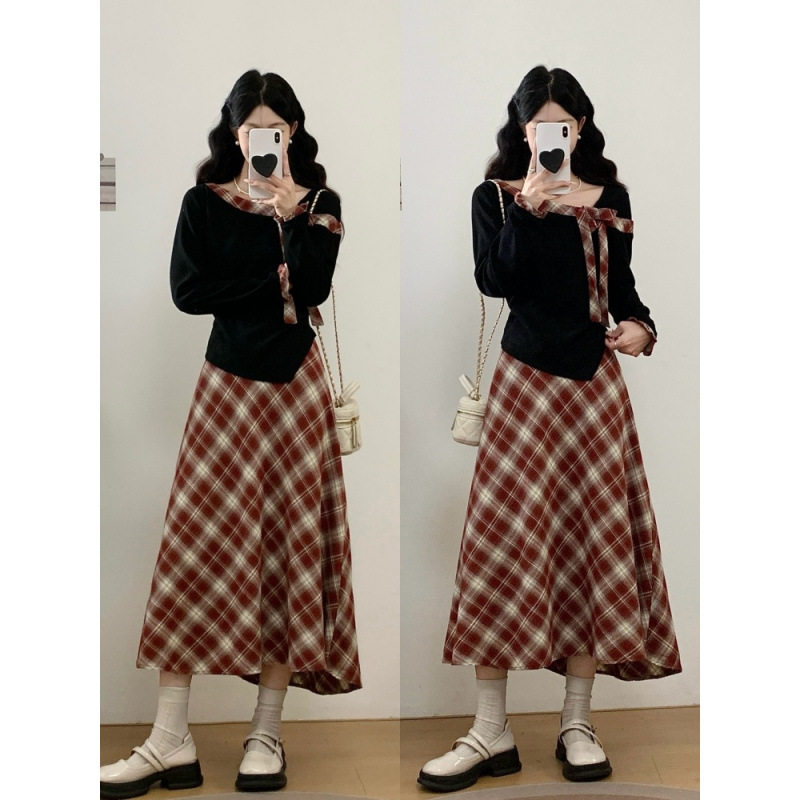 实拍现货韩系时尚女秋季露肩长袖常规大码外套