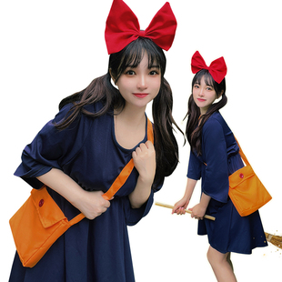 万圣节服装儿童小魔女宅急便cos连衣裙女童演出服宫崎骏琪琪服饰