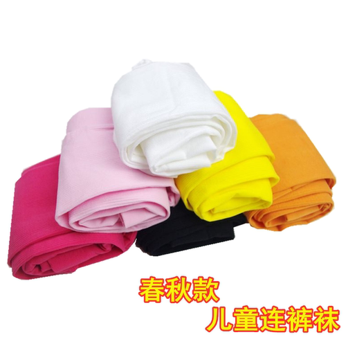 天鹅绒打底白色舞蹈儿童连裤袜