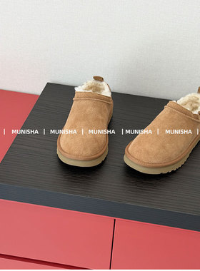 MUNISHA  时尚辣妹 经典款 厚底增高棉鞋 皮毛一体厚底雪地靴女