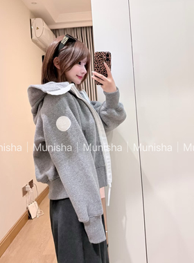 MUNISHA顶配版 鹅家新款白标 爆 羊毛抓绒飞行员夹克25S短外套女