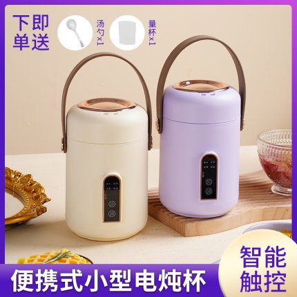 多功能触控预约电热锅插电焖烧杯饭煲炖煮粥神器超长便携盒保温罐