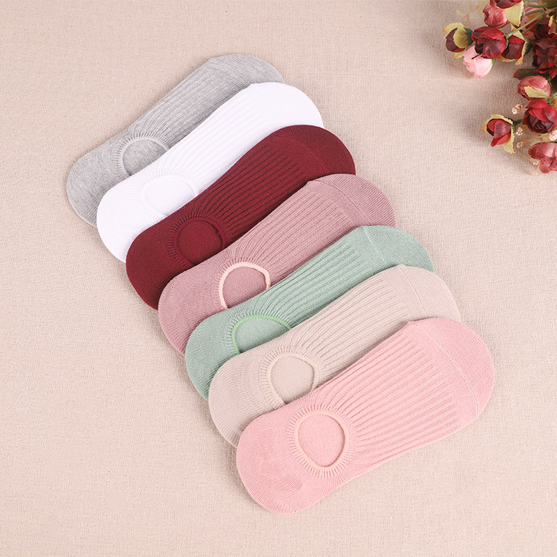 袜子女冬季纯棉纯色浅口短袜竖条船袜ins硅胶半隐形袜浅口袜复古,女士内衣/男士内衣/家居服,船袜,淘宝优惠券,粉丝福利购,淘宝优惠卷