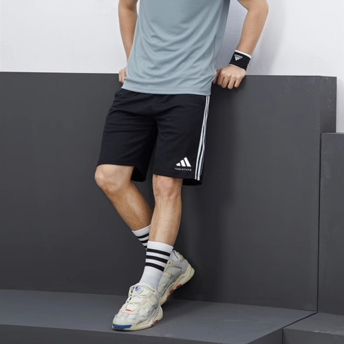 阿迪达斯男女运动休闲五分裤透气