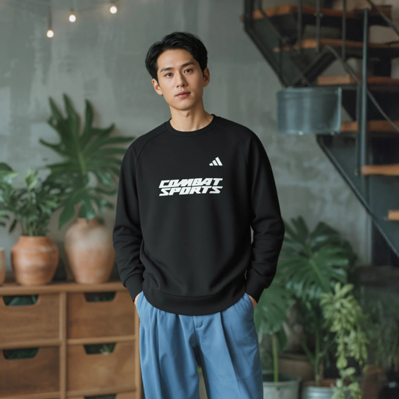 阿迪达斯长袖男女运动卫衣