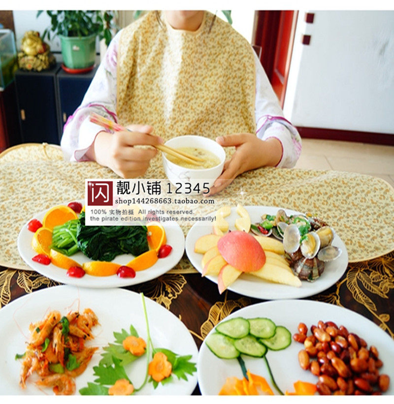 围兜大人饭兜成人围嘴防水防油 老年人围嘴超大食饭兜成人 口水巾