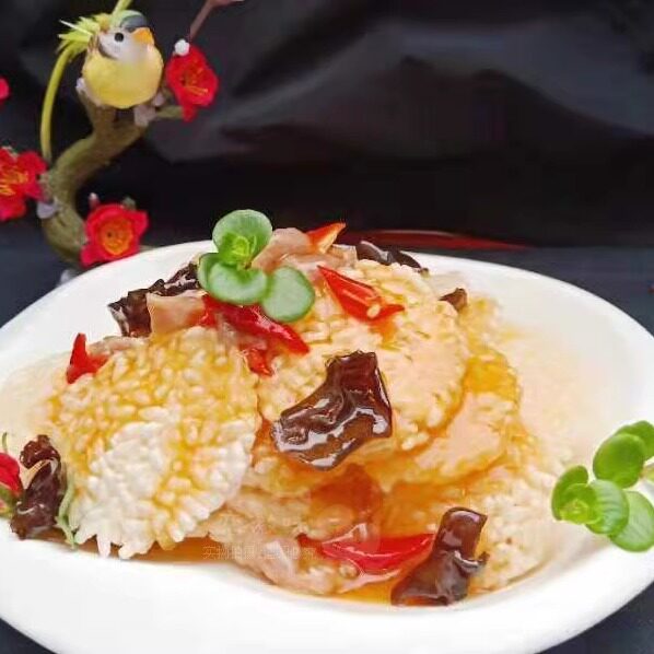 安徽宣城特产新世纪枣花香农家糯米圆形水晶锅巴酒店饭店专用包邮