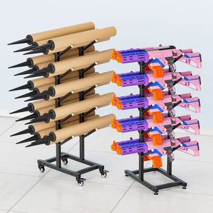 多层烟花加特林存放架春节摆摊架子笛箫刀剑架兵器滑板通用展示架