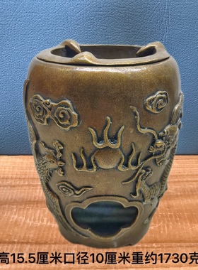 纯铜炭炉煮酒炉煮茶炉火炉风炉煮水木炭茶道煮茶器复古老式黄铜炉