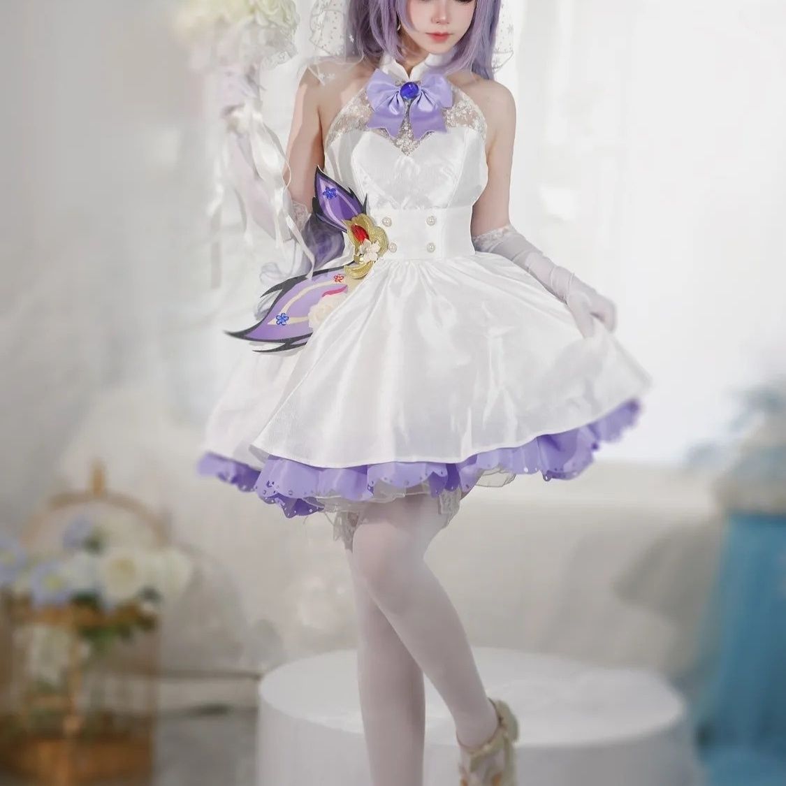 原神甘雨刻晴cos花嫁