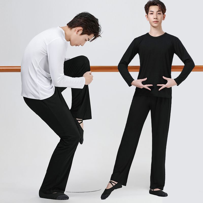 舞蹈服练功服男生莫代尔
