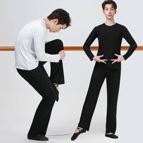 舞蹈服练功服男生莫代尔