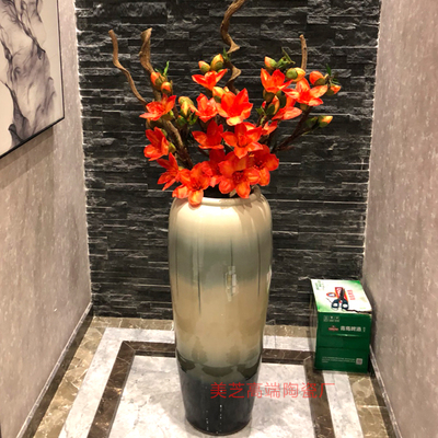 简约奶白色陶瓷花瓶插花器摆件