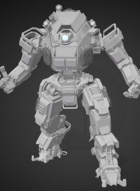 3D模型泰坦陨落2离子fbx原始格式/ usdz/gltf/glb