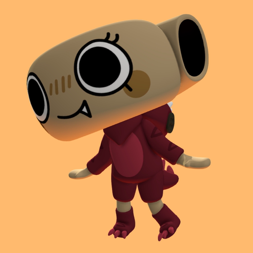 3D模型Dandys World Shelly-恐龙壳fbx原始格式 /usdz /gltf/glb