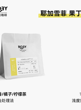 ROEY 埃塞俄比亚耶加雪菲果丁丁水洗处理2025单品手冲咖啡豆 100g