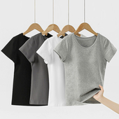 纯棉短袖 休闲可外穿 打底衫 t恤女夏带胸垫家居服薄款 带杯睡衣半袖