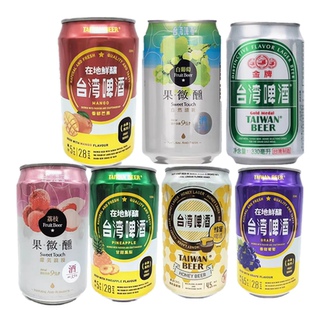 台湾啤酒 水果味果微醺啤酒芒果白葡萄荔枝果味啤凤梨菠萝啤酒