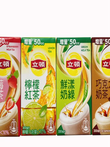6盒包邮 台湾奶茶饮料 立顿原味草莓巧克力奶绿奶茶柠檬红茶300ml