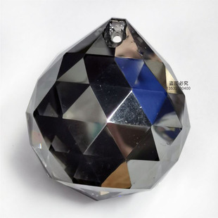 DIY高质量灯饰透明单孔水晶玻璃球配件客厅led灯具水晶吊灯具挂件