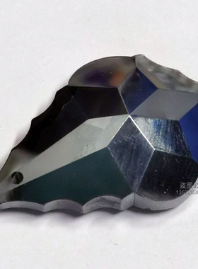 38#50#63#76#86mm透明金黄色枫叶水晶灯玻璃吊坠定制灯具挂球配件