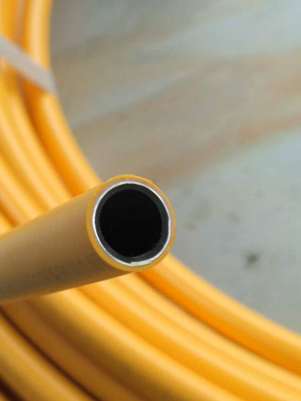 联塑黄色铝塑管复合管家用天然气燃气硬管可埋墙1216 1418 1620