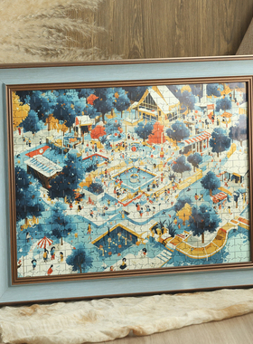 欧式做旧大相框定制30 16 18 20 24寸50cm75厘米装裱画框挂墙美式