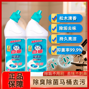 白猫蓝洁灵洁厕液强力弯头洁厕液洁厕灵厕所除臭除菌马桶去污液