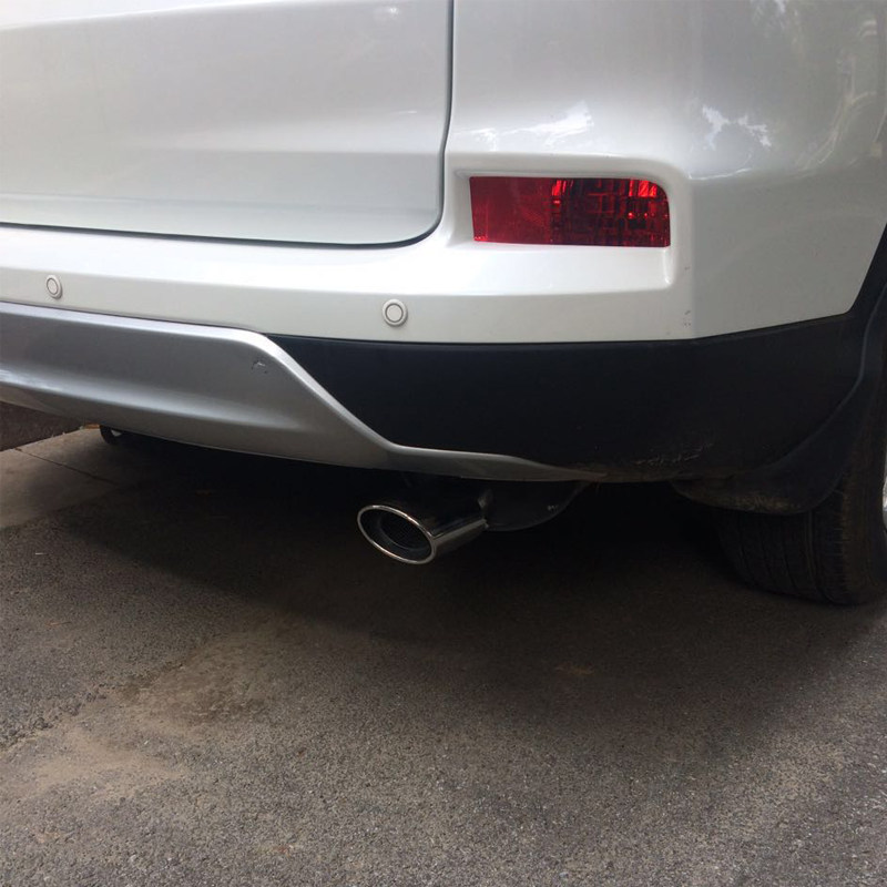 07-16款CRV尾喉尾气罩 CRV消音消声器改装装饰不锈钢排气管