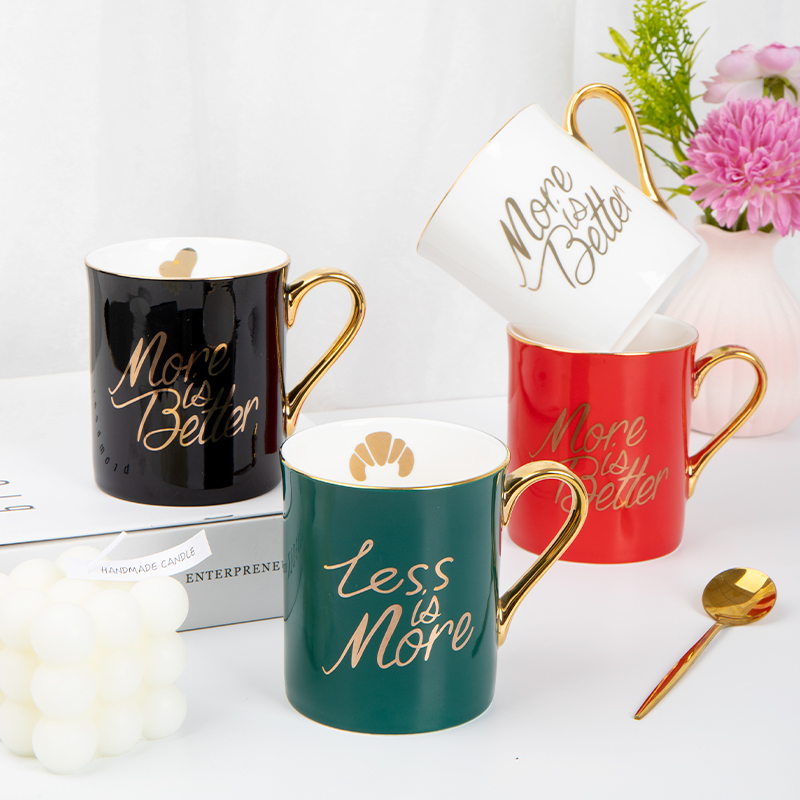 ins风高颜值简约马克杯牛奶杯