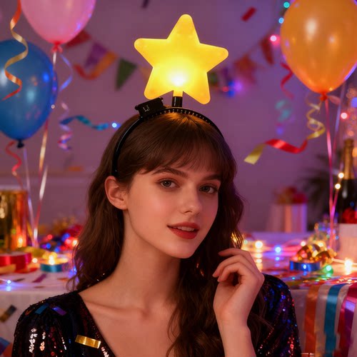 星星头箍儿童幼儿园发光